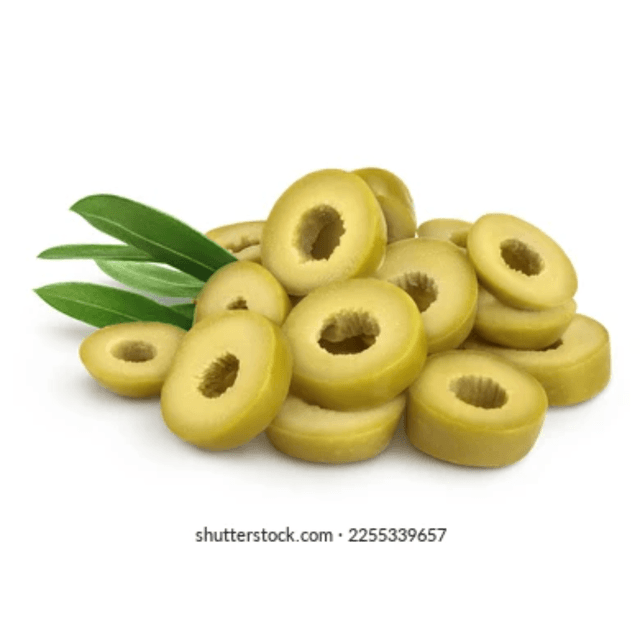 Sliced Green Olives with Oil, 250 g
