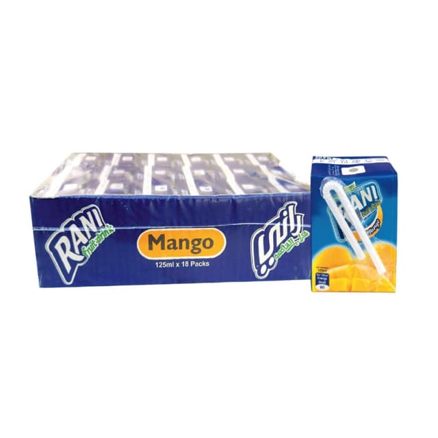 Rani Uht Mango Fruit Drink Pack, 18x125ml