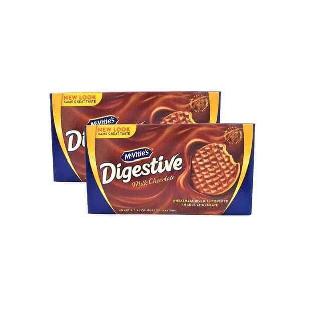 McVitie's Digestive Milk Chocolate Biscuits, 2x200g