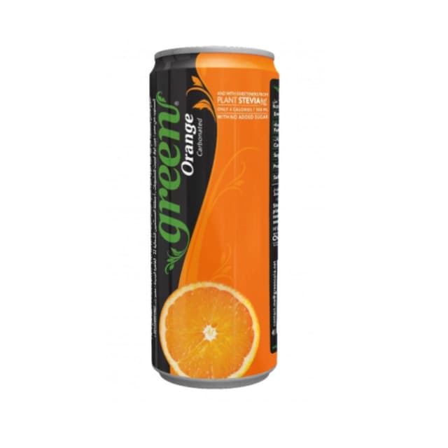 Green Cola Orange Carbonated Drink, 330ml