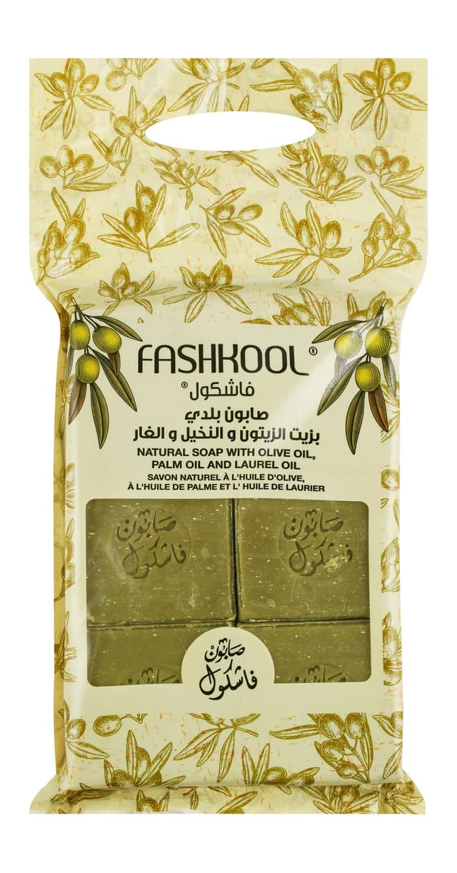 فاشكول صابون بلدي بزيت الزيتون والنخيل والغار 900 جم