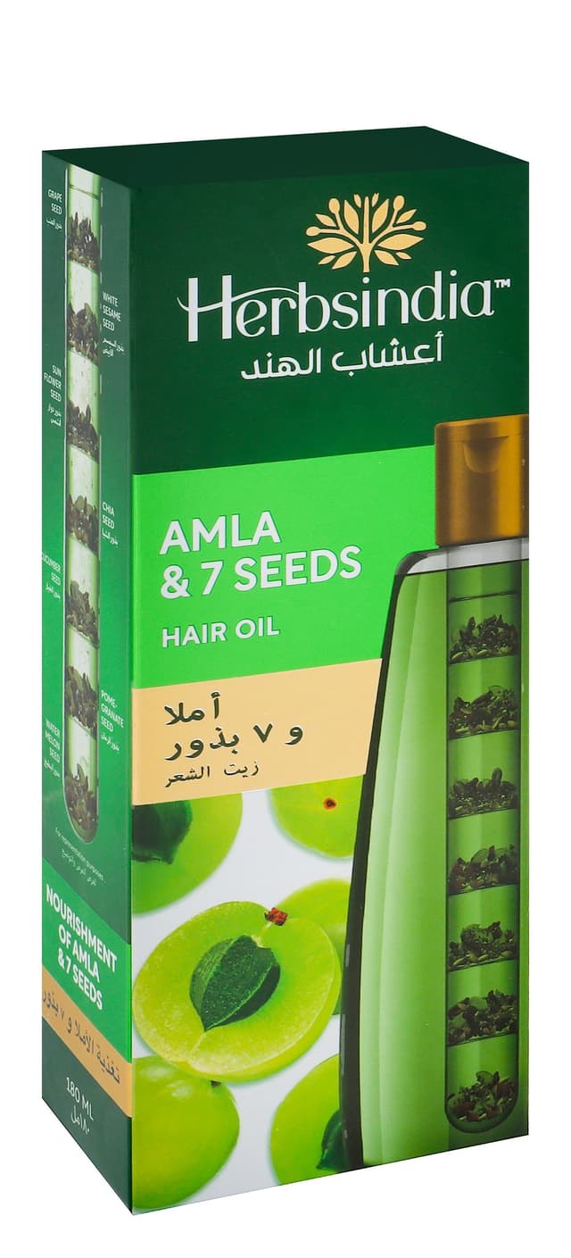 Herbsindia Amla & 7 Seeds Hair Oil, 180ml