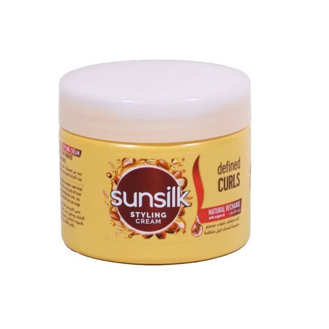 Sunsilk Hair Cream for Defined Curls and Volume Blended with Argan Oil Non Greasy, 275ml