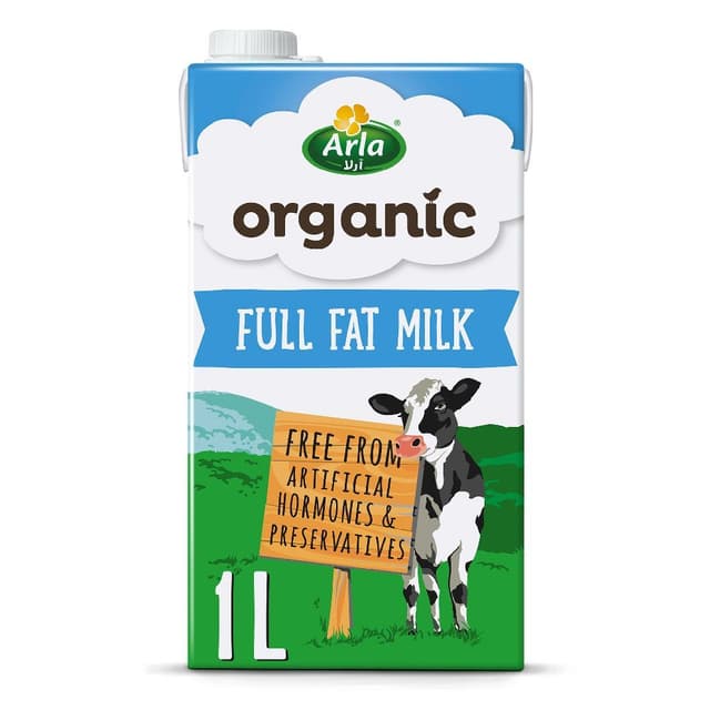 Arla Uht Full Fat Organic Milk, 1L