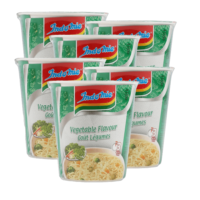 Indomie Vegetable Instant Cup Noodles, 12x62g