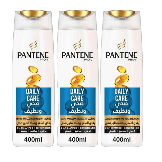 Pantene Pro-V Daily Care Shampoo 3x400ml