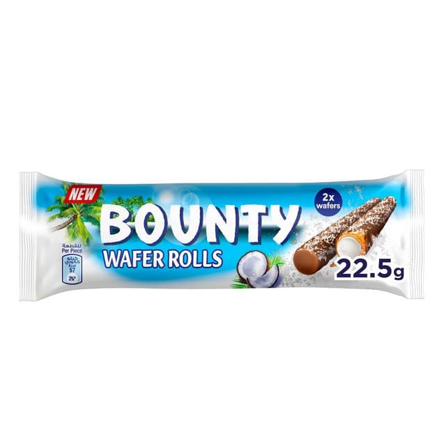 Bounty Chocolate Milky Coconut Rolled Wafer