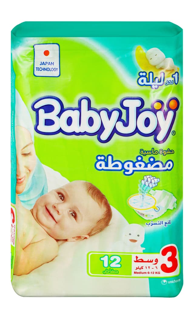 Baby Joy Medium Medium Diapers Size 3 (6-12Kg)