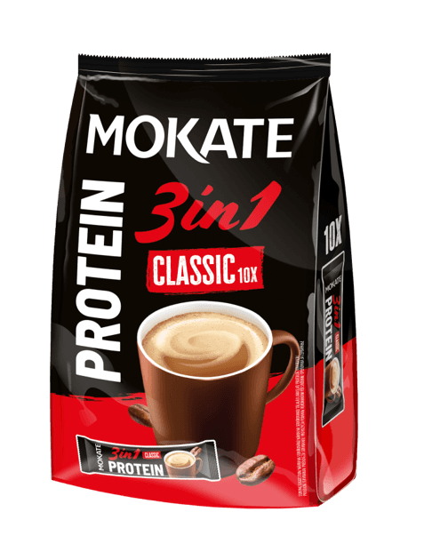 Mokate 3in1 Protein Classic Coffee Sachets, 10x17g, 170g