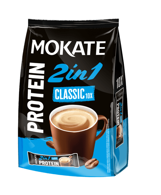 Mokate 2in1 Protein Classic Coffee Sachets, 10x8g, 80g