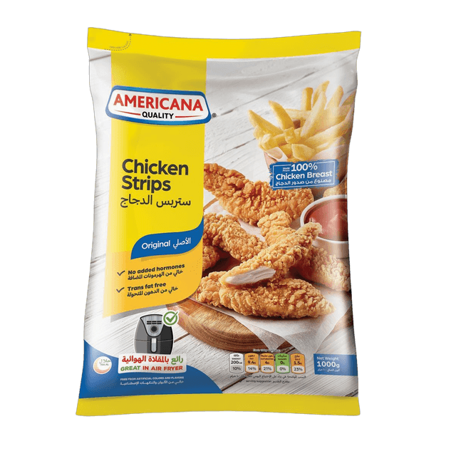 Americana Chicken Strips Plain 1kg