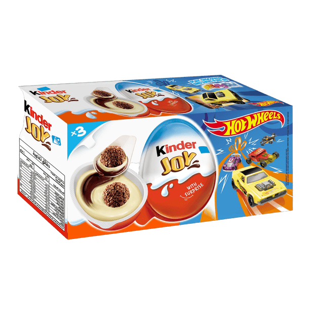 Kinder Joy Choco Egg Assorted, 3x20g