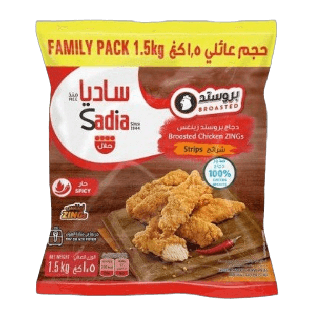 Sadia Broasted Chicken Zing Strips 1.5Kg