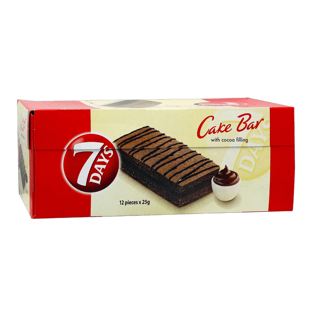 7 Days Cake Bars Filled with Cocoa Cream, 12x25g