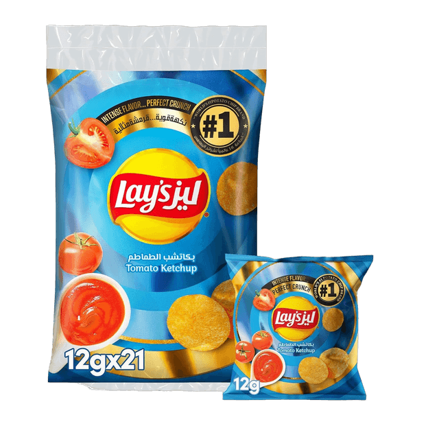 Lay’s Tomato Ketchup Potato Chips, 12x21g