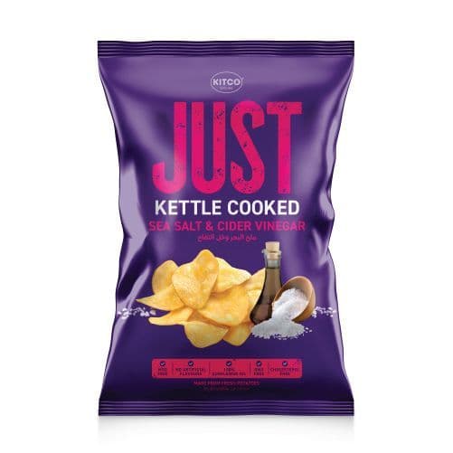 Kitco Kettle Cooked Sea Salt & Cider Vinegar Potato Chips, 40g
