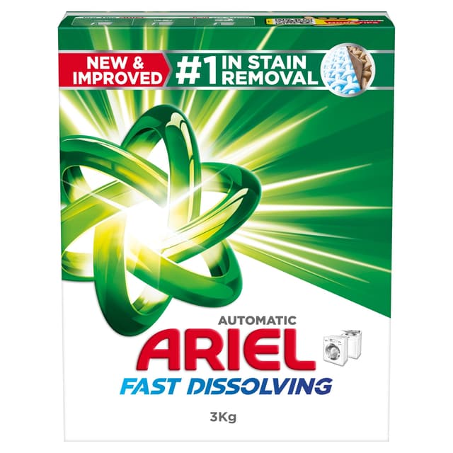 Ariel Laundry Detergent Powder Automatic, 3kg