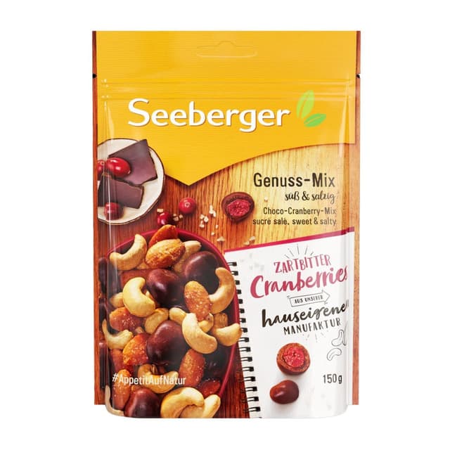 Seeberger Dark Chocolate Cranberries Mix, 150g
