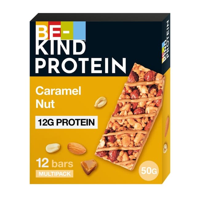 Be-Kind Protein Bar Toasted Caramel Nut, 12x50g