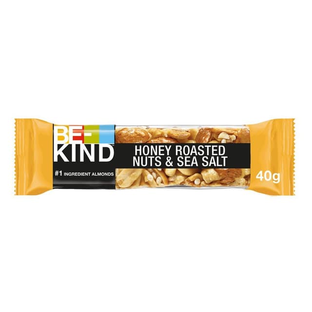Be-Kind Roasted Honey Nuts & Sea Salt Bar, 40g