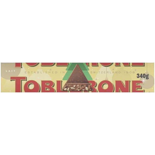 Toblerone Christmas Milk Chocolate Bar, 340g