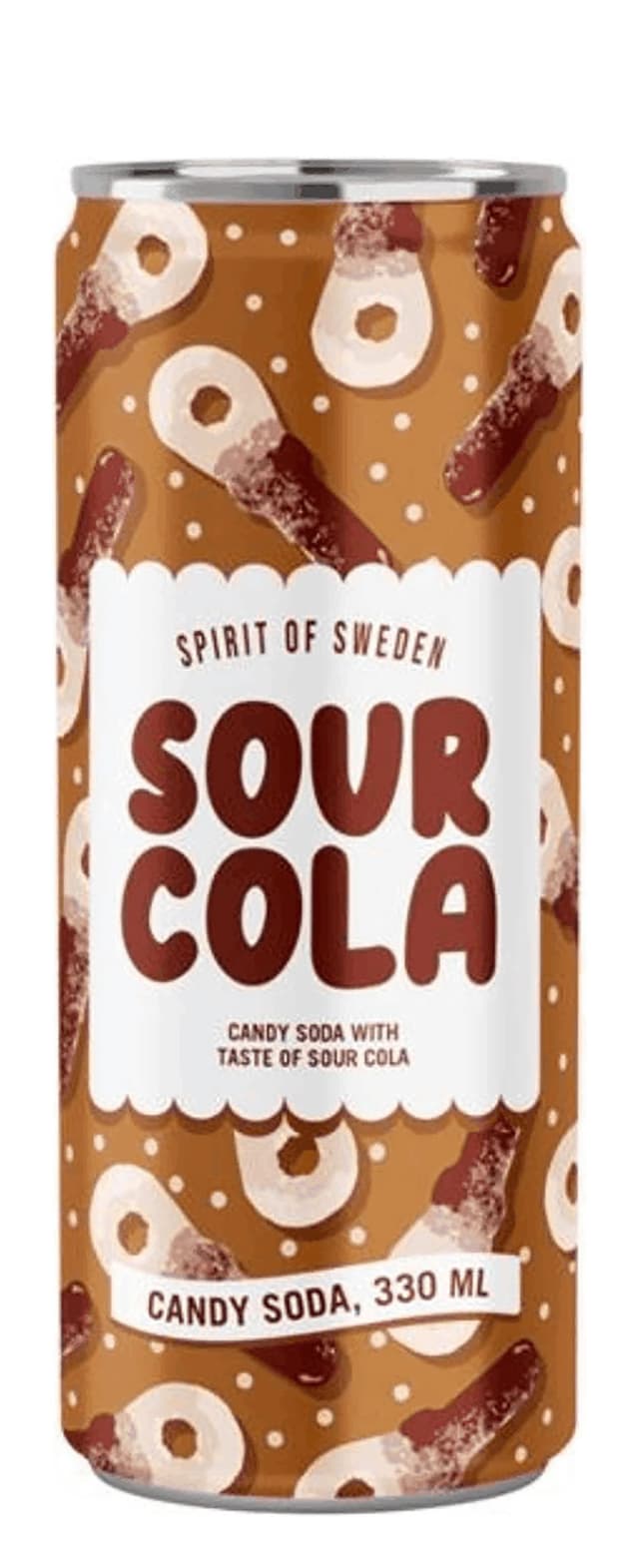 Spirit of Sweden Sour Cola Candy Soda, 330ml