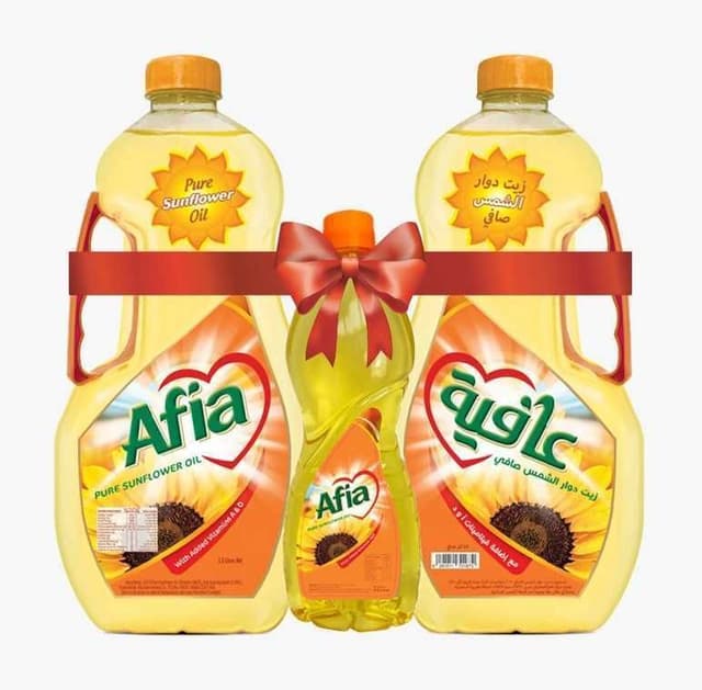 Afia Sunflower Oil 2x1.5 L + 500 ml