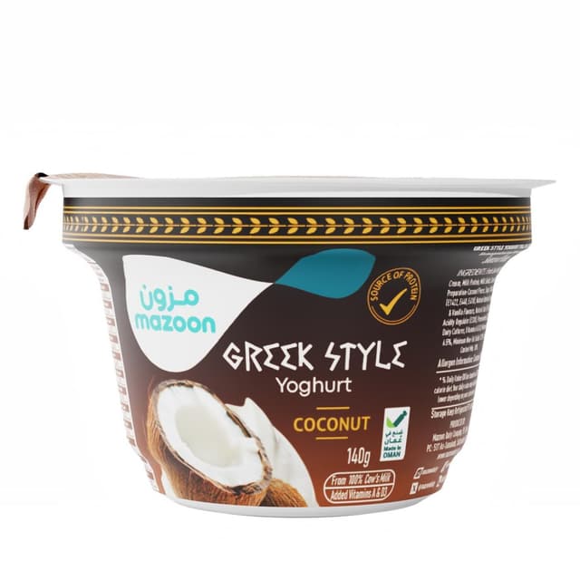 Mazoon Greek Style Coconut Yoghurt 140 g
