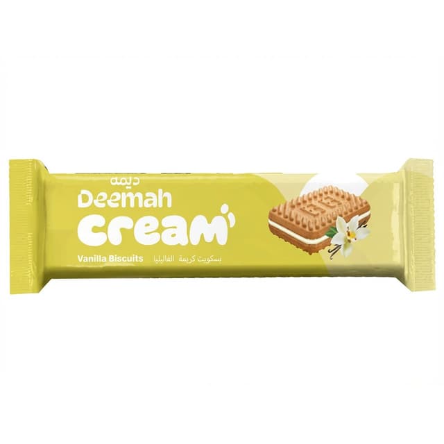 Deemah Vanilla Cream Biscuits, 68g