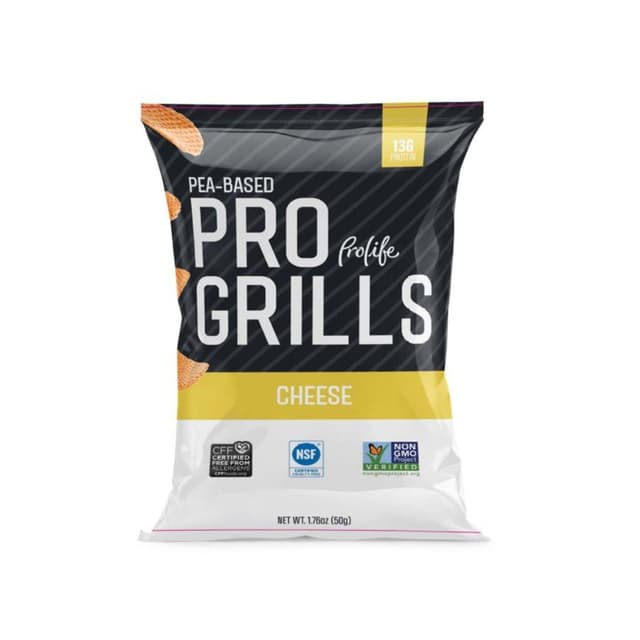 Prolife Pro Grill Pea-Based Cheese Protein Chips, 50g