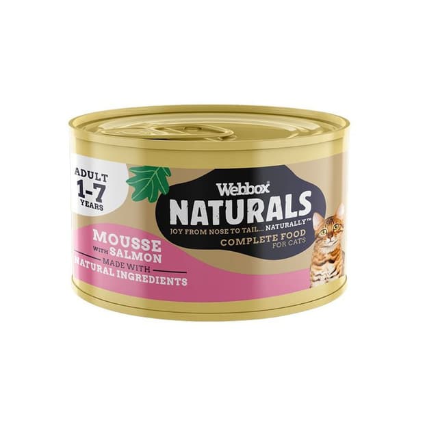Webbox Naturals Mousse with Msc Salmon Cat Food, 85g