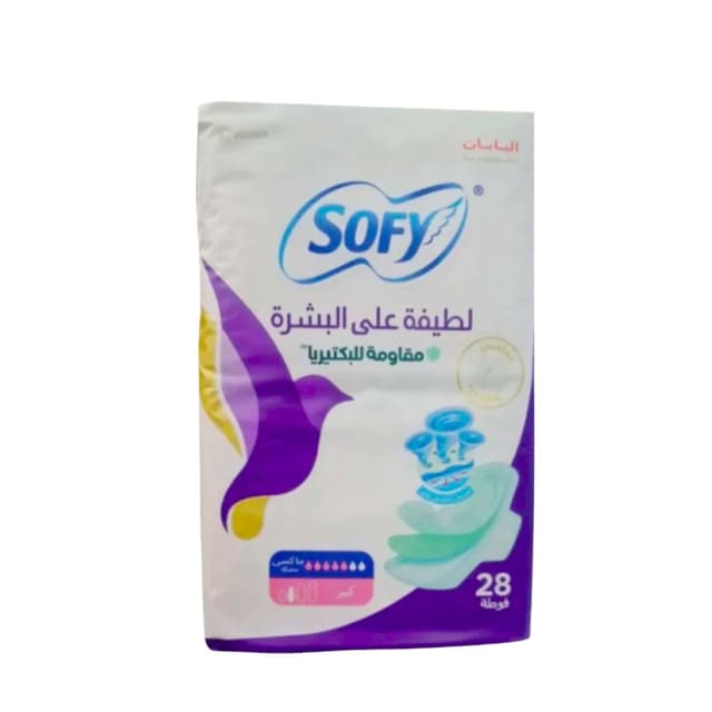 Sofy Slim Anti-Bacterial Pads Musk, 28 Pads