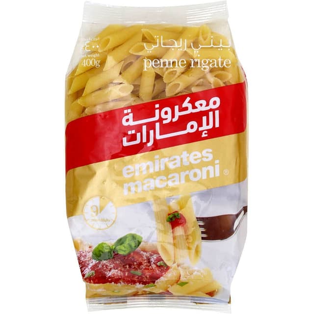 Emirates Macaroni Penne Rigate, 400g