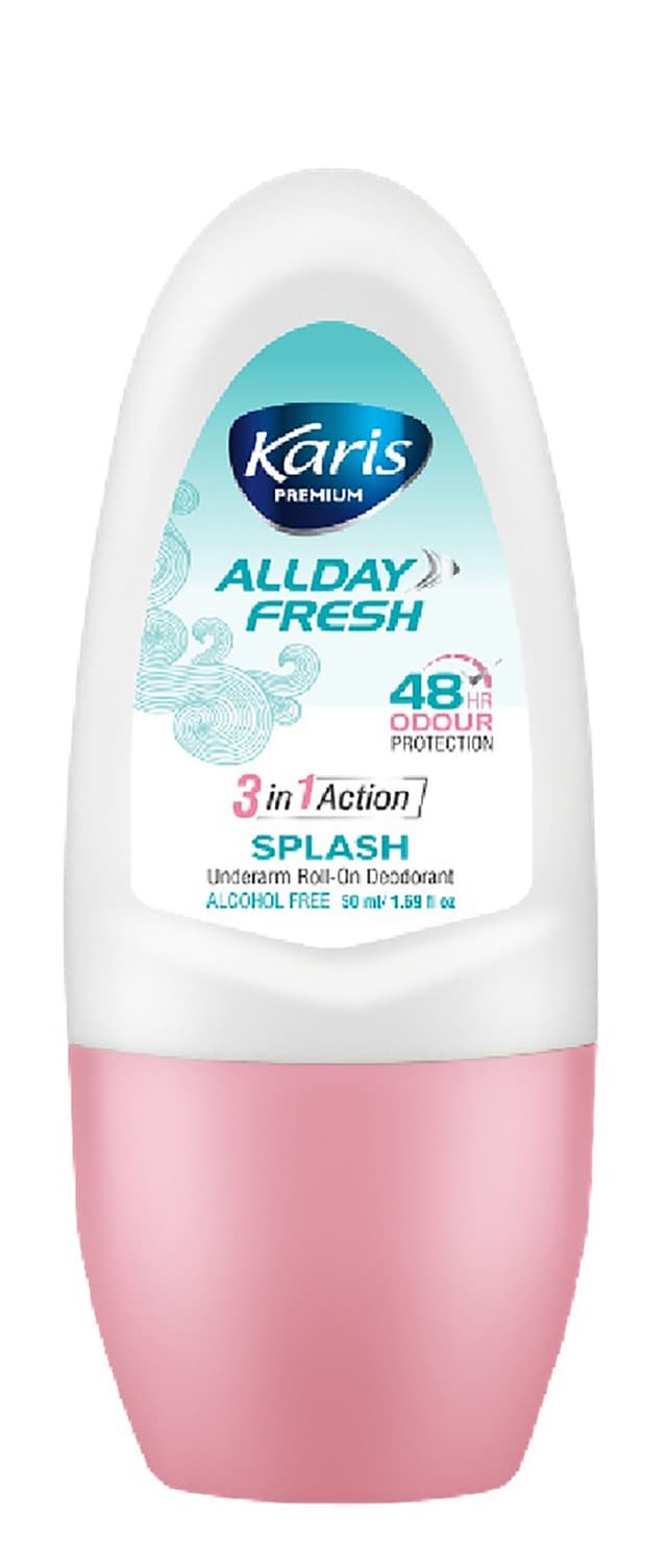 Karis Premium Splash Roll-On Deodorant, 50ml