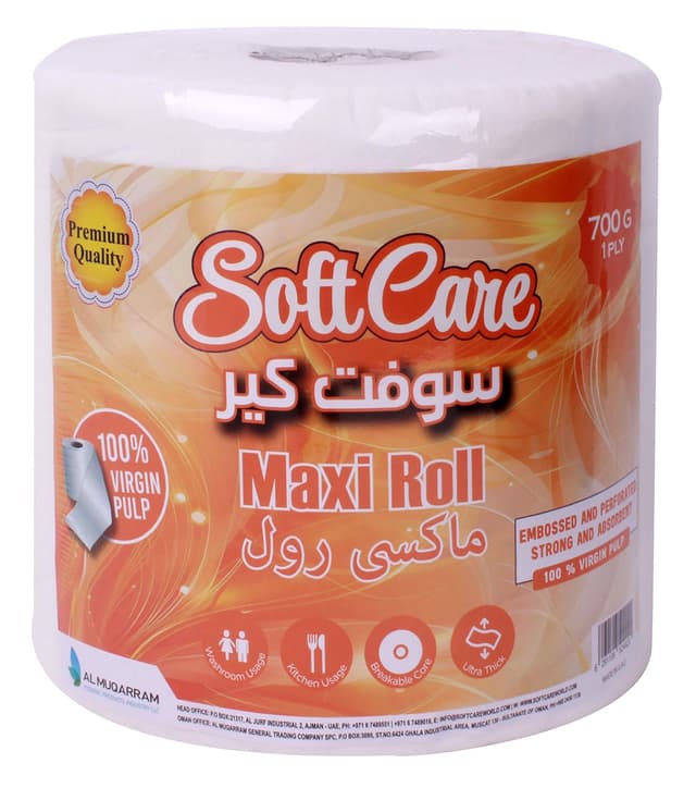 Softcare Maxi Roll 1-Ply Premium Quality, 700g
