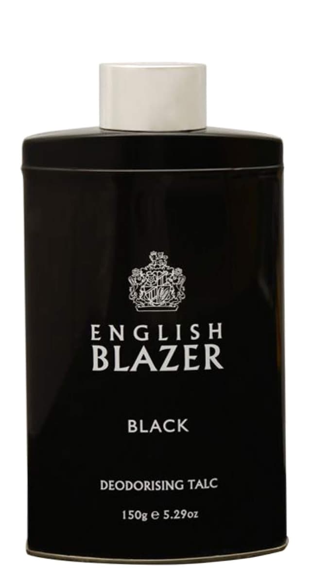English Blazer Black Deodorizing Talc, 150g