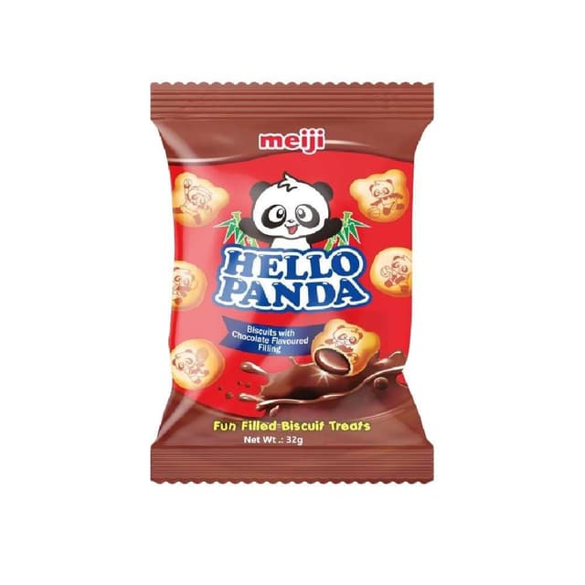Hello Panda Biscuits with Creamy Chocolate Filling, 32g