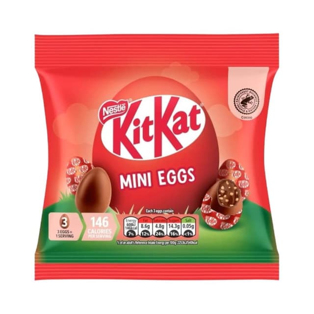 KitKat Mini Chocolate & Cereals Filled Milk Chocolate Eggs, 80g