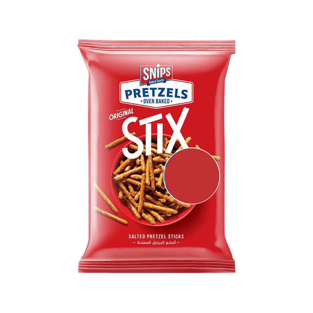 Snips Salted Oven Baked Mini Pretzel Sticks, 250g