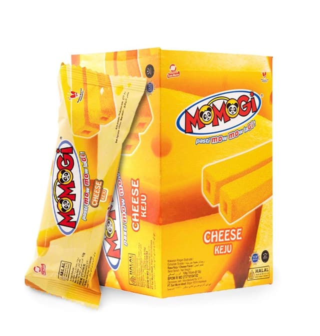 Momogi Cheese Corn Sticks, 10x12g