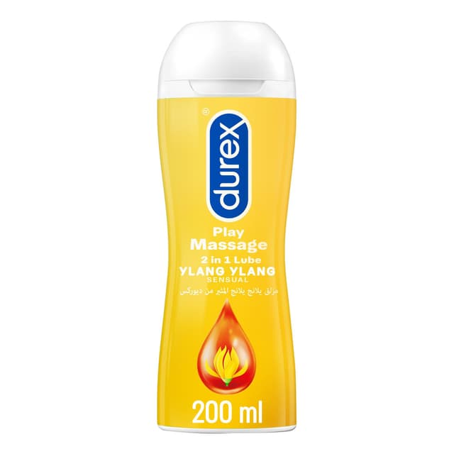 Durex Play Massage 2 in 1 Lubricant Gel with Ylang Ylang Sensual, 200ml