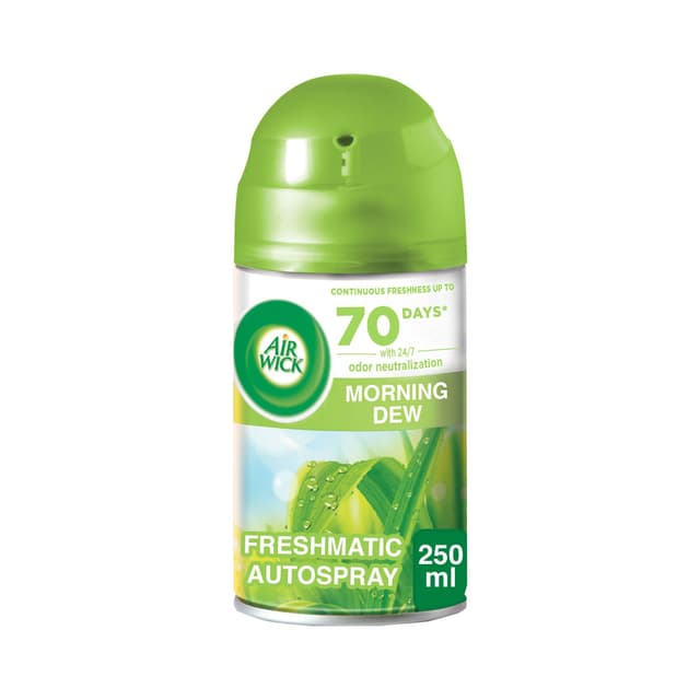 Air Wick Automatic Morning Dew Scent Air Freshener Spray Refill, 250ml