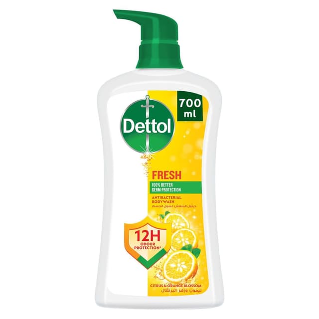Dettol Fresh Citrus & Orange Blossom Scent Shower Gel & Body Wash, 700ml