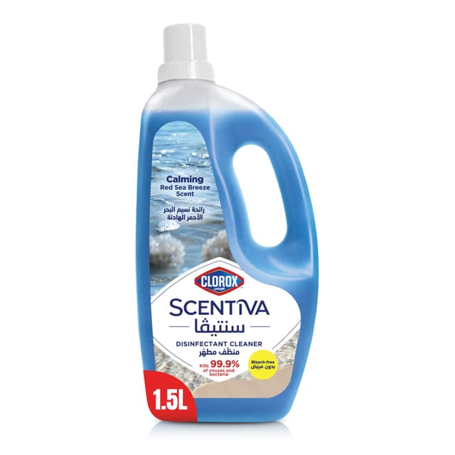 Clorox Scentiva Calming Red Sea Breeze Scent Disinfectant Cleaner Bleach Free 1.5 Litres