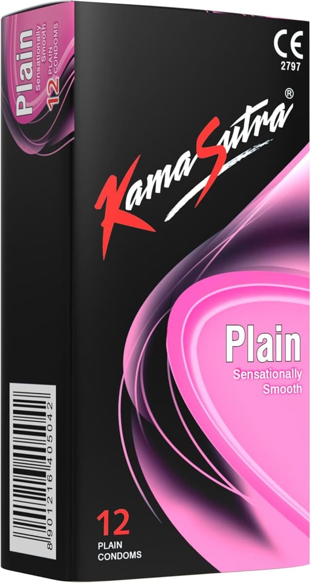 Kama Sutra Plain Condoms, 12 Pieces