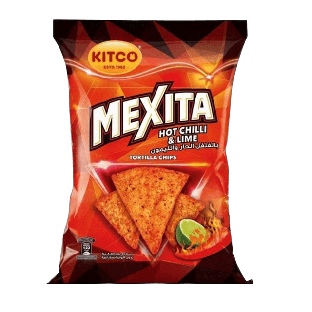 Mexita Hot Chilli & Lime Tortilla Chips, 180g