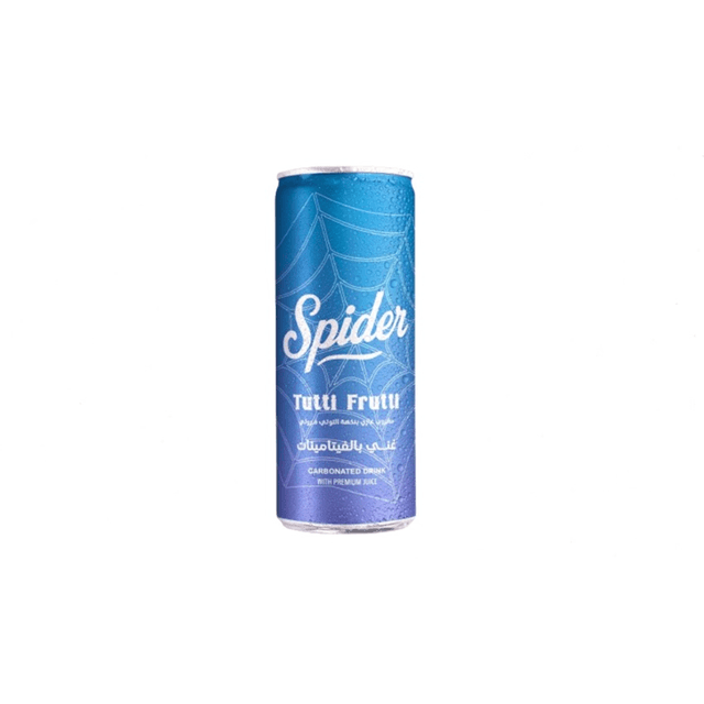 Spider Tutti Frutti Carbonated Drink, 250ml