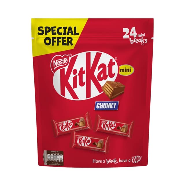 KitKat Mini Chunky Chocolate Bag, 24 Pieces, 384g