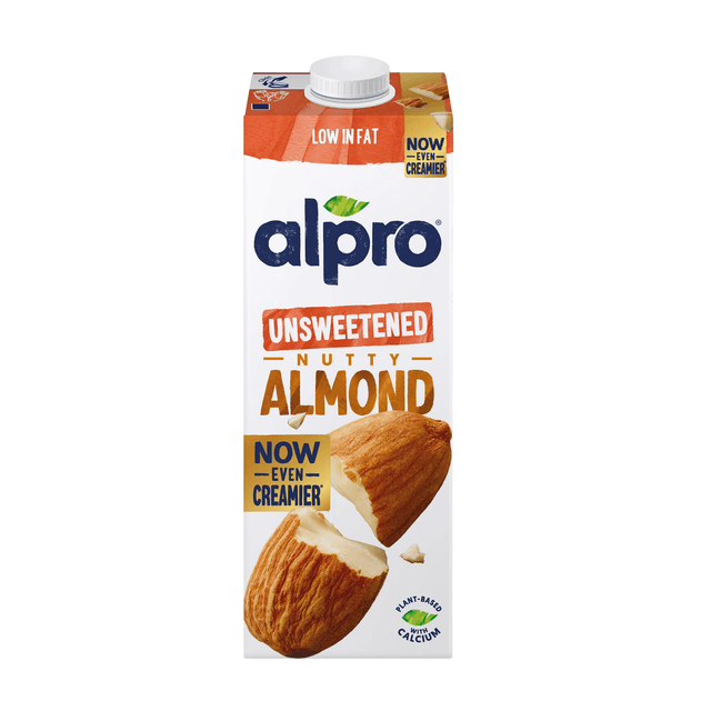 Alpro Almond Unsweetened Milk, 1L