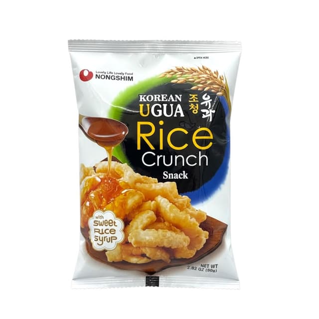 Nongshim Korean Ugua Rice Crunch Snack, 80g